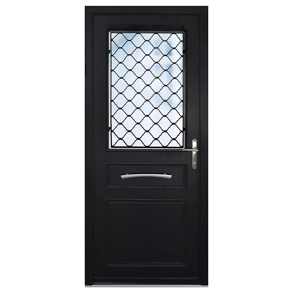 Porte d'entrée bois Bolata 98 x h.218 cm poussant gauche-Fortia Outlet