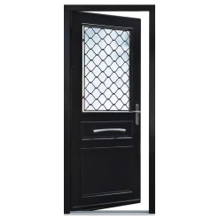 Porte d'entrée bois Bolata 98 x h.218 cm poussant gauche-Fortia Outlet
