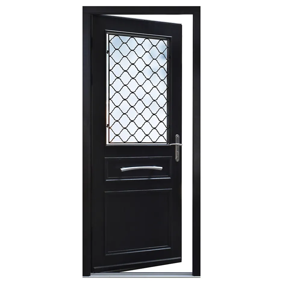 Porte d'entrée bois Bolata 98 x h.218 cm poussant gauche-Fortia Outlet