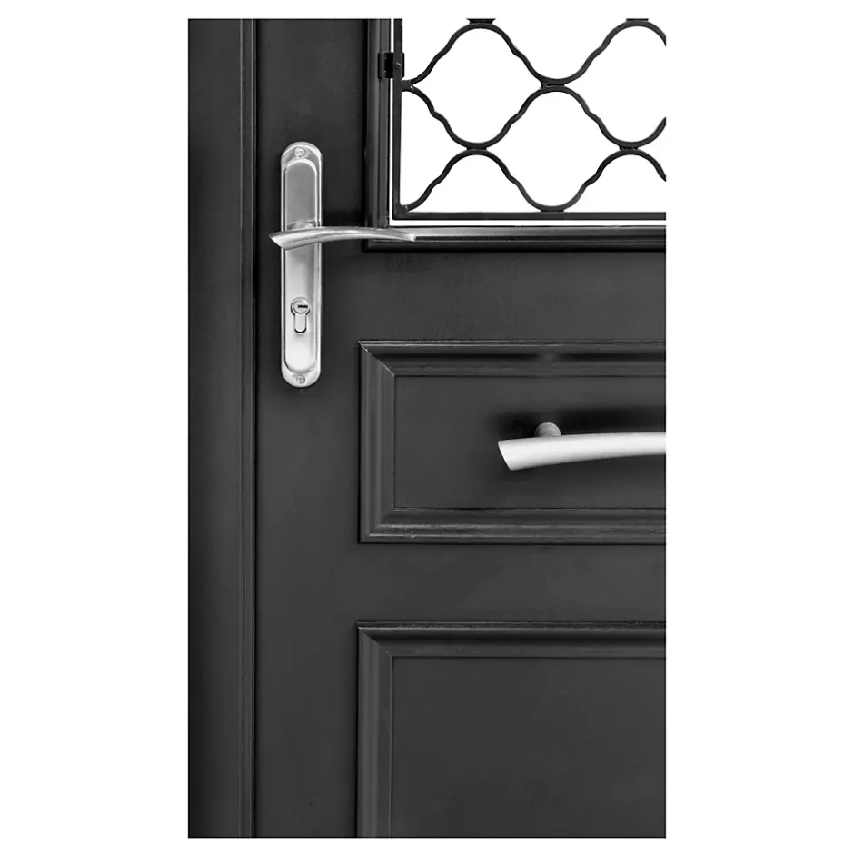 Porte d'entrée bois Bolata 98 x h.218 cm poussant gauche-Fortia Outlet