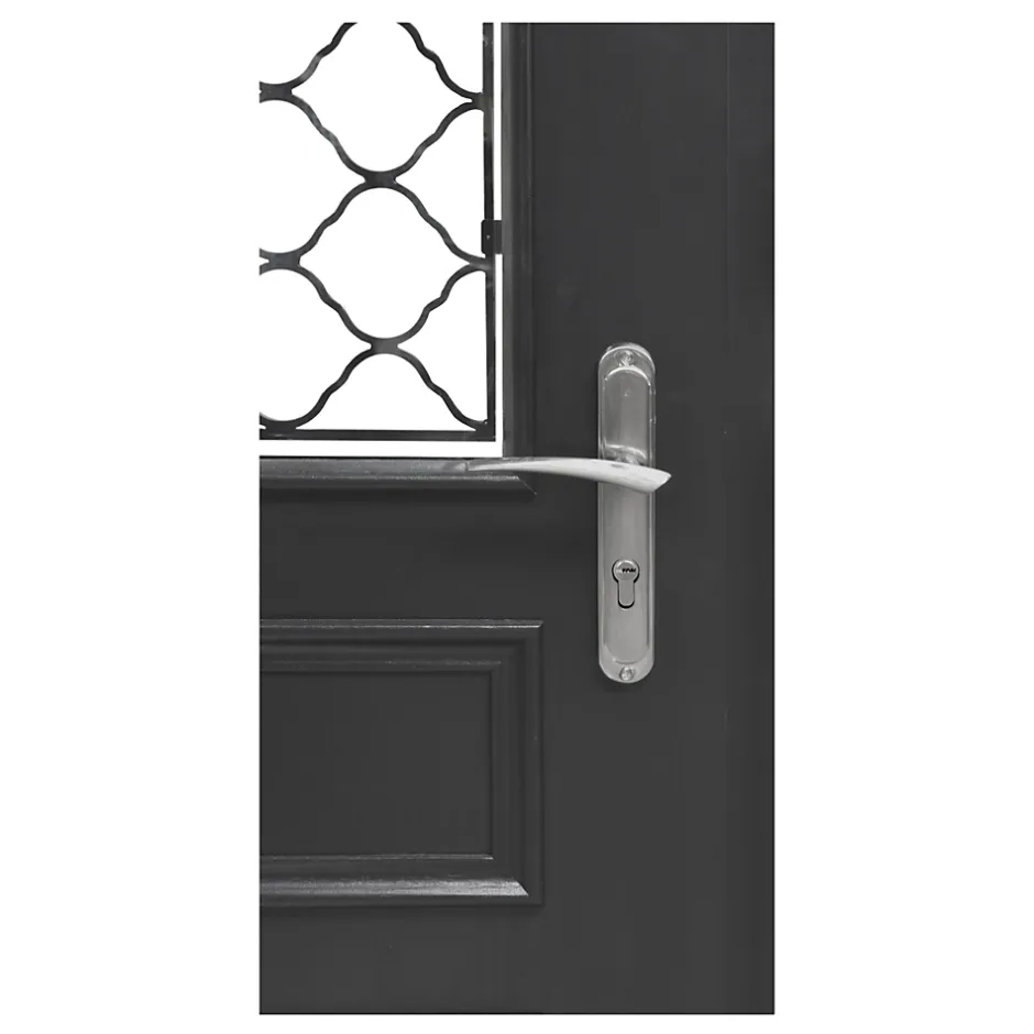 Porte d'entrée bois Bolata 98 x h.218 cm poussant gauche-Fortia Outlet