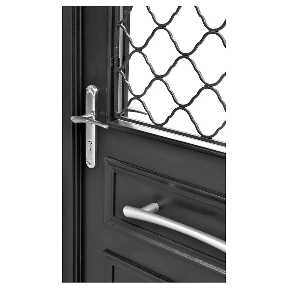 Porte d'entrée bois Bolata 98 x h.218 cm poussant gauche-Fortia Outlet