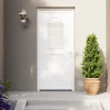 Porte d'entrée pvc blanc RAL 9003 Ameglia 97 x h.219 cm poussant gauche-Fortia New