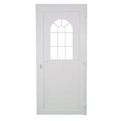 Porte d'entrée pvc blanc RAL 9003 Ameglia 97 x h.219 cm poussant gauche-Fortia New