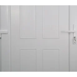 Fortia Porte d'entrée pvc blanc RAL 9003 Lorne 97 x h.219 cm poussant droit