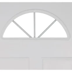 Fortia Porte d'entrée pvc blanc RAL 9003 Lorne 97 x h.219 cm poussant gauche