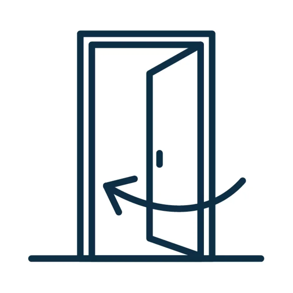 Fortia Porte d'entrée pvc blanc RAL 9003 Gatteo 96 x h.218 cm poussant droit