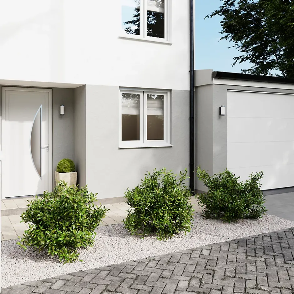 Fortia Porte d'entrée pvc blanc RAL 9003 Hermoso 96 x h.218 cm poussant gauche