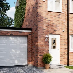 Porte d'entrée pvc blanc RAL 9003 Mindil 97 x h.219 cm poussant gauche-Fortia Online