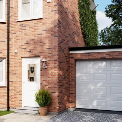 Porte d'entrée pvc blanc RAL 9003 Mindil 97 x h.219 cm poussant gauche-Fortia Online