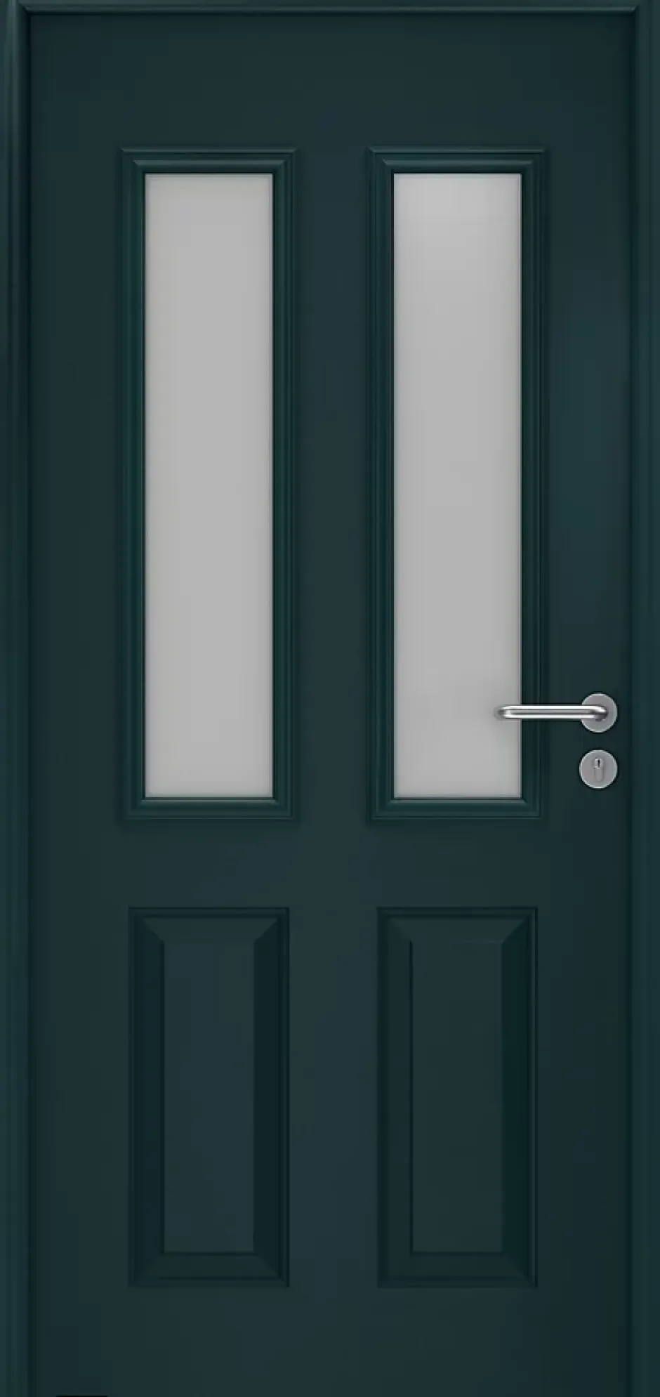 Porte d'entrée Hörmann acier galvanisé l.90 x h.215 cm poussant gauche THP410S gris anthracite ral 7016-Hormann New