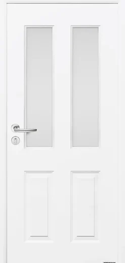 Porte d'entrée Hörmann acier galvanisé l.90 x h.215 cm poussant droit THP410S blanc ral 9016-Hormann Discount