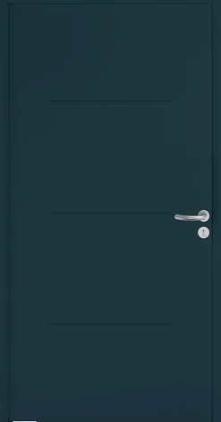 Hormann Porte d'entrée Hörmann acier galvanisé l.90 x h.215 cm poussant gauche THP515 gris anthracite ral 7016