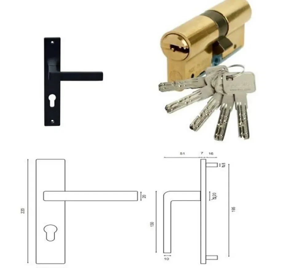 Gd Menuiseries Porte D'entree Bois Pleine, Laura, H,215xl,90 Côte Tableau P, Gauche, Poignee, Barillet
