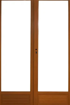 Gd Menuiseries Porte Fenetre Bois 2 Vantaux H225 X L100 Côte Tableau