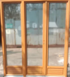 Porte Fenetre Bois 3 Vantaux H215 X L180 Cotes Tableau-Gd Menuiseries Online