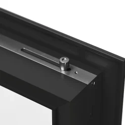 Porte fenêtre alu 1 vantail + volet roulant électrique gris - l.80 x h.215 cm, tirant gauche-GoodHome