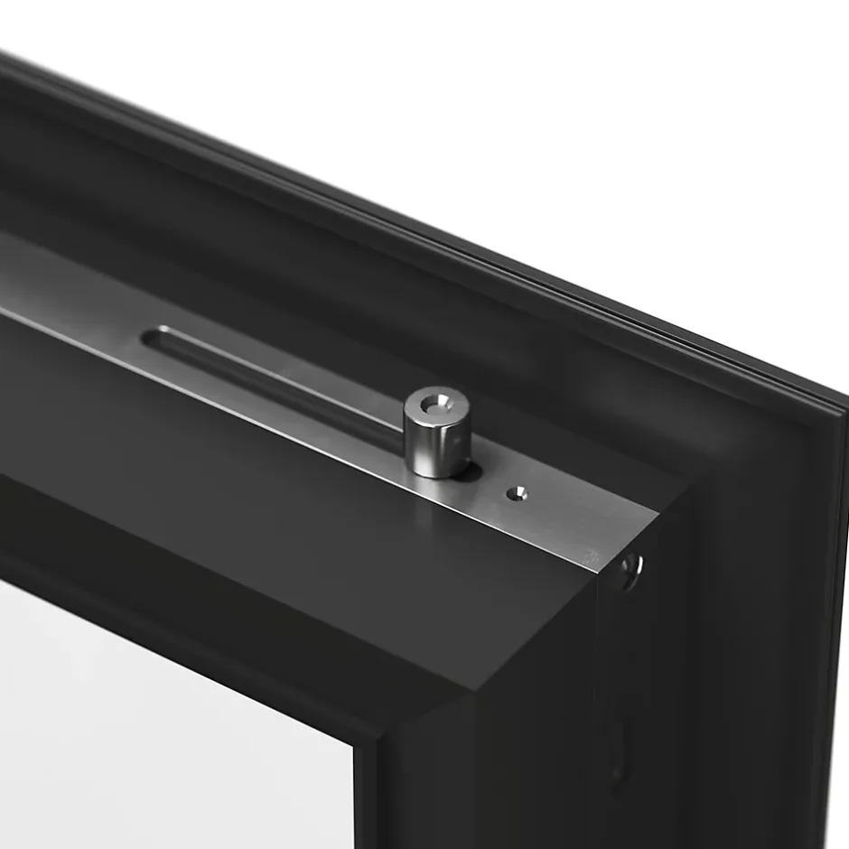 Porte fenêtre alu 1 vantail + volet roulant électrique gris - l.80 x h.215 cm, tirant gauche-GoodHome