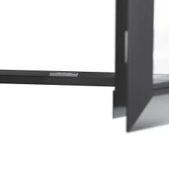 Porte fenêtre alu 1 vantail gris - l.80 x h.215 cm, tirant droit-GoodHome Hot