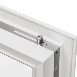 Porte fenêtre alu 1 vantail + volet roulant électrique blanc - l.80 x h.215 cm, tirant droit-GoodHome Sale