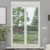 GoodHome Porte fenêtre alu 2 vantaux + volet roulant électrique blanc - l.120 x h.215 cm, tirant droit