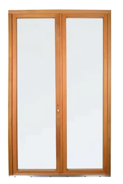 GoodHome Porte fenêtre bois 2 vantaux - l.120 x h.205 cm, tirant droit