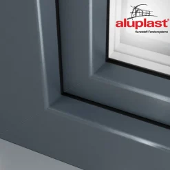 Porte fenêtre oscillo-battante double vantaux PVC anthracite L 1000mm x H 2150mm ouvrant droit-Fral Fermetures Clearance