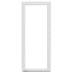 Porte fenêtre PVC 1 vantail tirant blanc - l.80 x h.215 cm, tirant gauche-GoodHome New