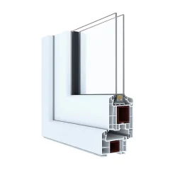 Porte fenêtre PVC 1 vantail tirant + volet roulant électrique blanc - l.80 x h.205 cm, tirant droit-GoodHome