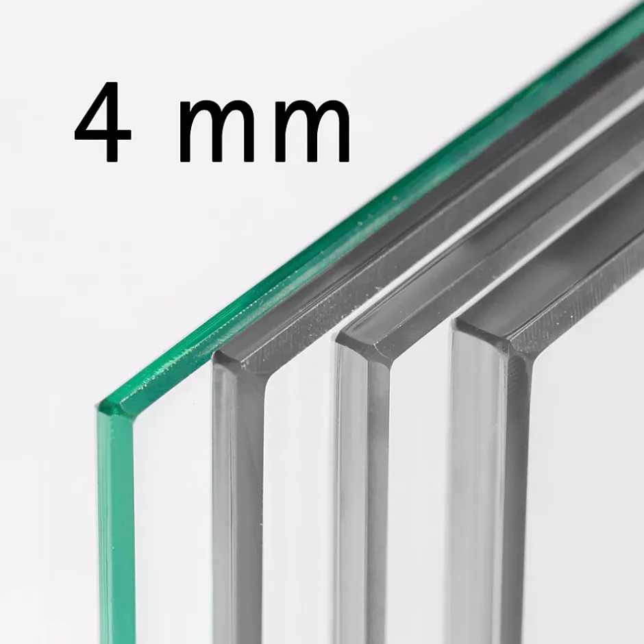 Schulte Porte intérieure loft en verre - bloc-porte - 83x211 - noir mat - verre fumé - 3 vitrages - tirant droit