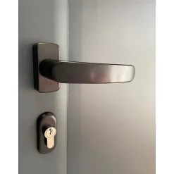 Porte Métallique Industrielle De Service Isolée Réversible L1000 H2150 RAL7016 En Applique-4M Online