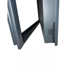 4M Porte Métallique Industrielle De Service Isolée Réversible L800 H2150 RAL9010 En Applique