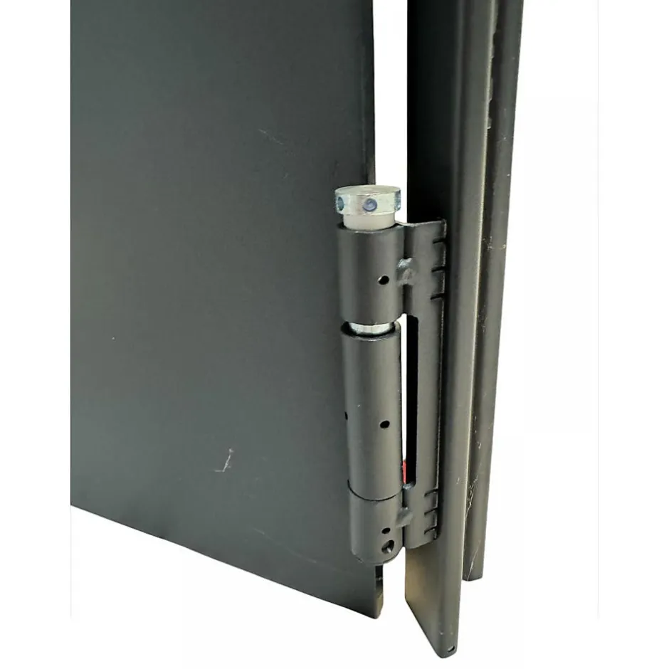 4M Porte Métallique Industrielle Coupe Feu 1H Réversible L900 H2050 RAL9010 En Applique