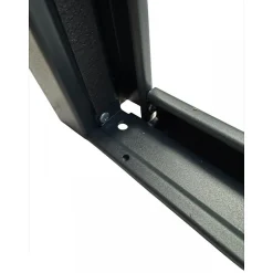 4M Porte Métallique Industrielle Coupe Feu 1H Réversible L900 H2050 RAL9010 En Applique