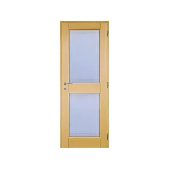 Reivilo Porte nue, sans cadre, bois Erable, 73 cm, 2 carreaux, recouvrement