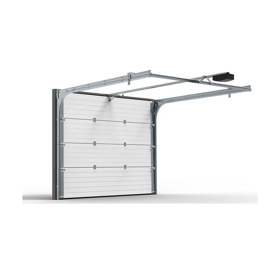 Porte Sectionnelle Motorisée StandardLine Linteau 100mm Lisse Blanc Ral 9016 L2400xH2250-4M Outlet