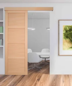 Lynporte Porte seule 4 Panneaux Nova2 bois hêtre 2040 x 730