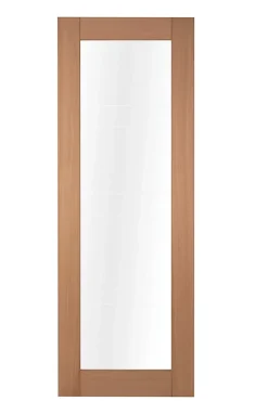 Lynporte Porte seule 1 Vitrage CASSIOPEIA bois chêne européen 2040 x 830