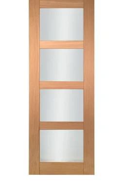 Lynporte Porte seule 4 Vitrages CETUS bois chêne européen 2040 x 830