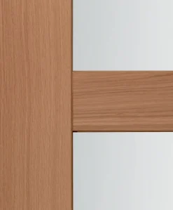 Lynporte Porte seule 4 Vitrages CETUS bois chêne européen 2040 x 830