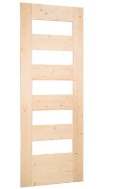 Lynporte Porte seule 5 Vitrages HORIZON bois épicéa 2040 x 830