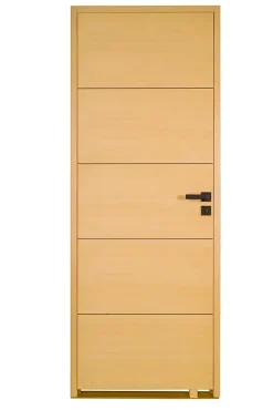 Porte seule bois isoplane ANTLIA3 830 frêne blanc européen-Lynporte Discount