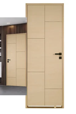 Porte seule bois isoplane ANTLIA1 730 frêne blanc européen-Lynporte Clearance