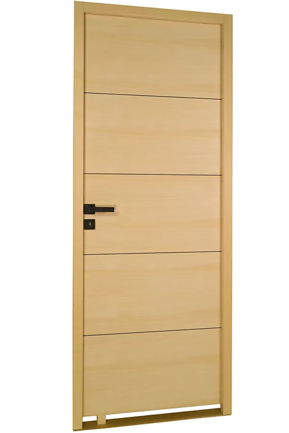 Porte seule bois isoplane ANTLIA3 730 frêne blanc européen-Lynporte New