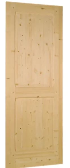 Lynporte Porte seule bois épicéa ANDROMEDA 2 panneaux 730