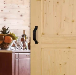 Porte seule bois épicéa ANDROMEDA 2 panneaux 830-Lynporte Discount