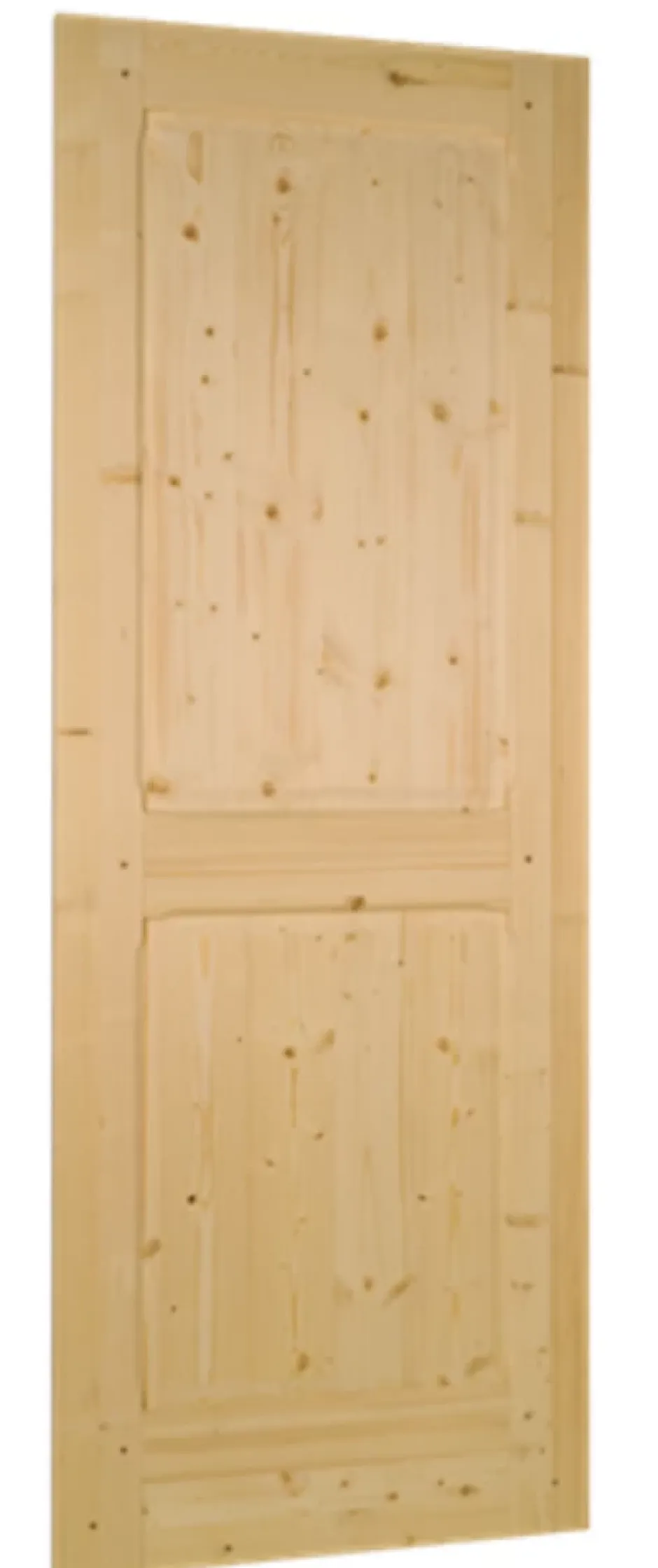 Porte seule bois épicéa ANDROMEDA 2 panneaux 830-Lynporte Discount