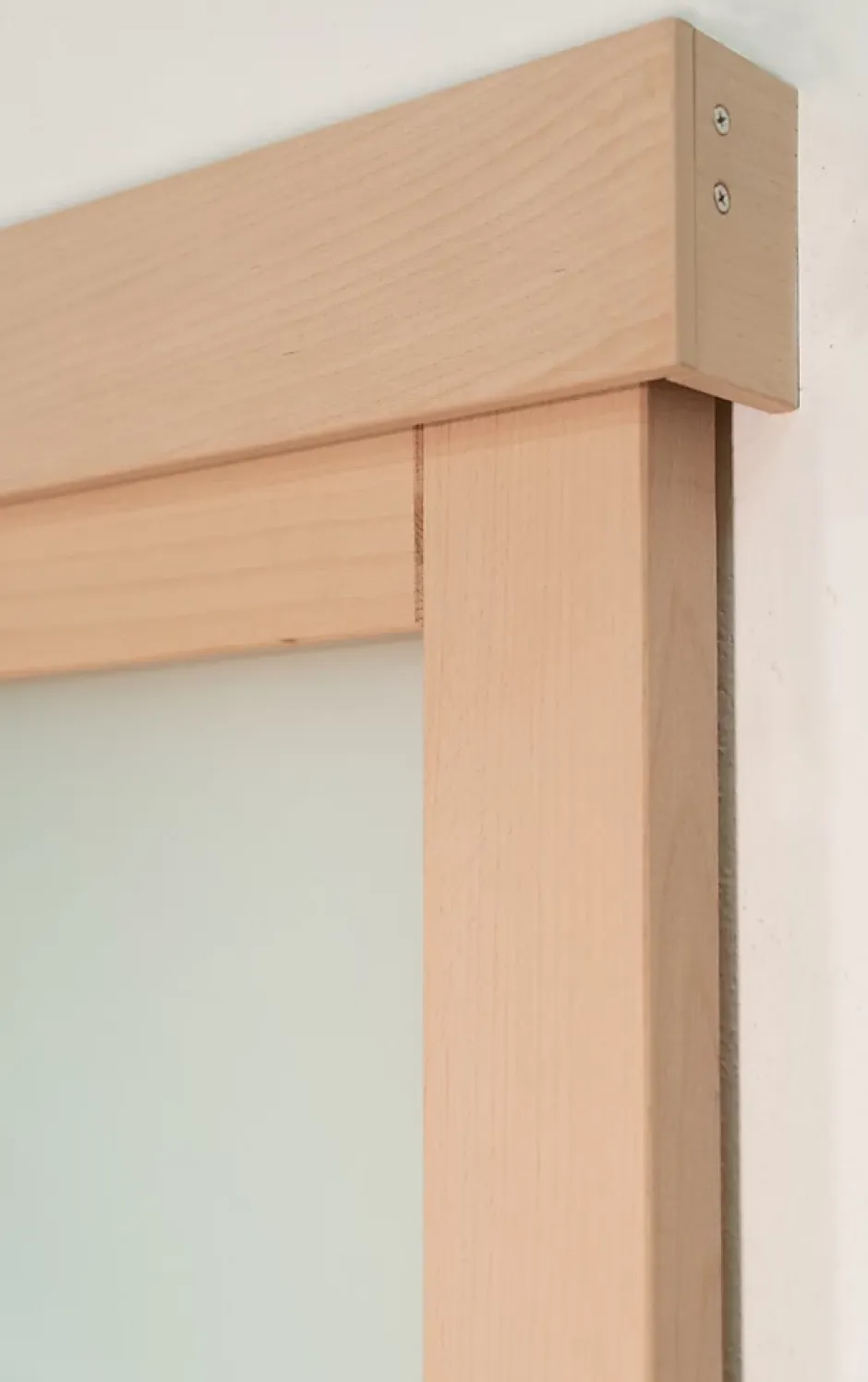 Lynporte Porte seule NOVA2 4 Vitrages bois hêtre 2040 x 730