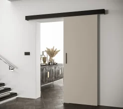 Abiks Meble Portes coulissantes Salwador I 90x204 cm (Cachemire / Noir / Noir)