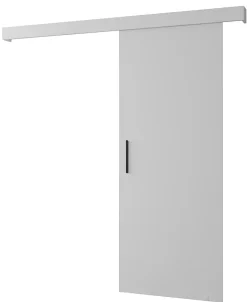 Abiks Meble Portes coulissantes Salwador I 70x204 cm (Blanc / Blanc / Noir)